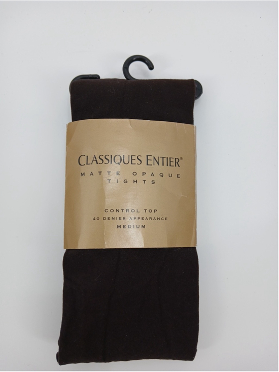 Opaque Tights Accessories - New Classiques Entier Brown Matte Opaque Tights Size Medium